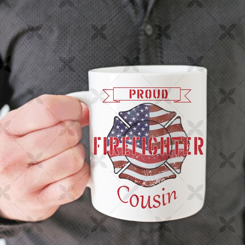 Proud Firefighter Cousin Mug